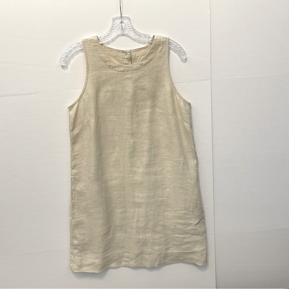 J. Crew | Dresses | J Crew Button Back Linen Shift Dress Sz S | Poshmark